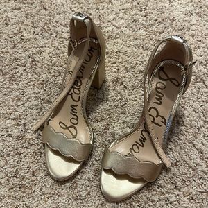 Sam Edelman gold heels size 7
